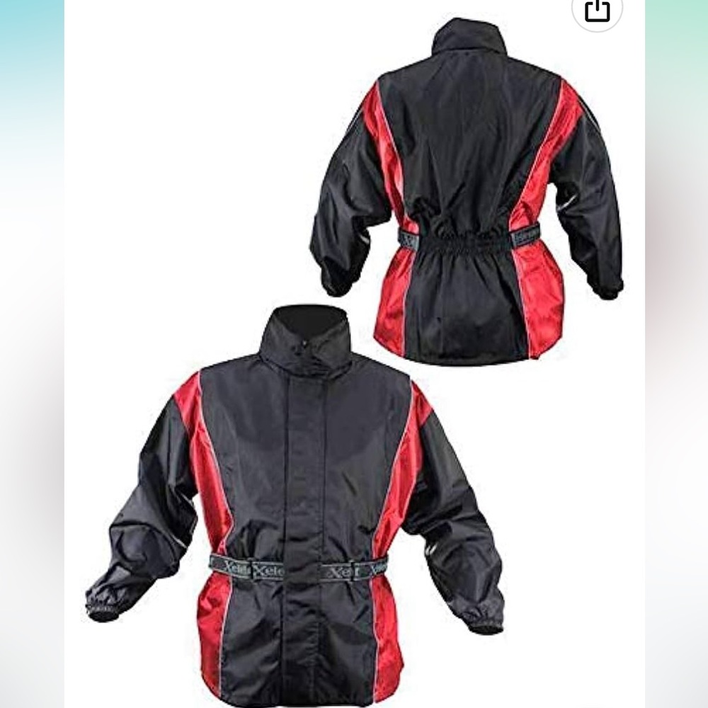 Xelement Advanced motorcycle gear water resistant rain jacket Men’s size L